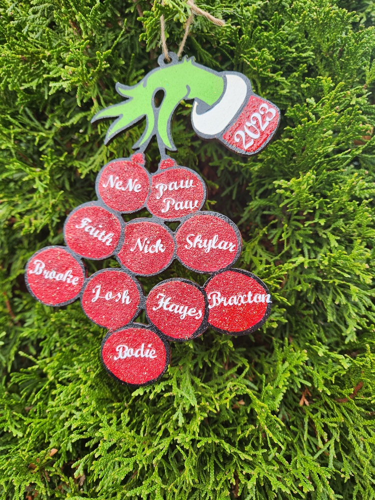 grinch custom ornament