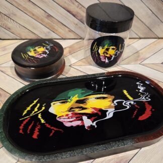 Bob Marley rolling tray set