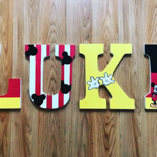 mickey mouse letters