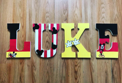 mickey mouse letters