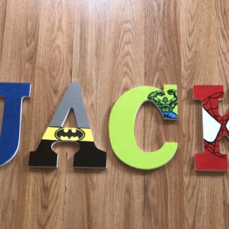 super hero letters name Jack