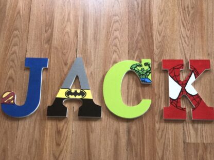 super hero letters name Jack