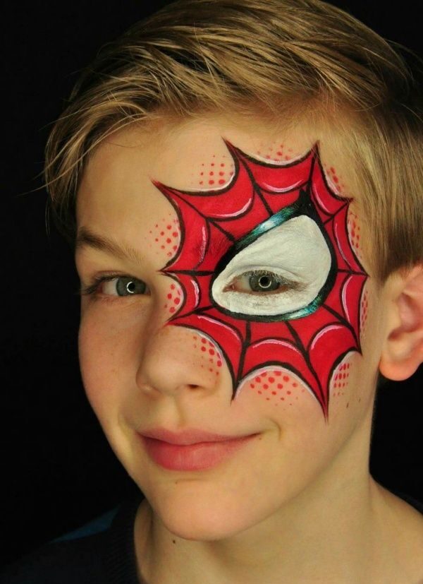 spiderman face paint