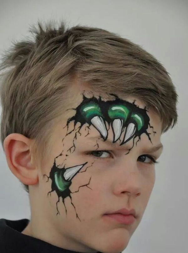 dinosaur facepaint