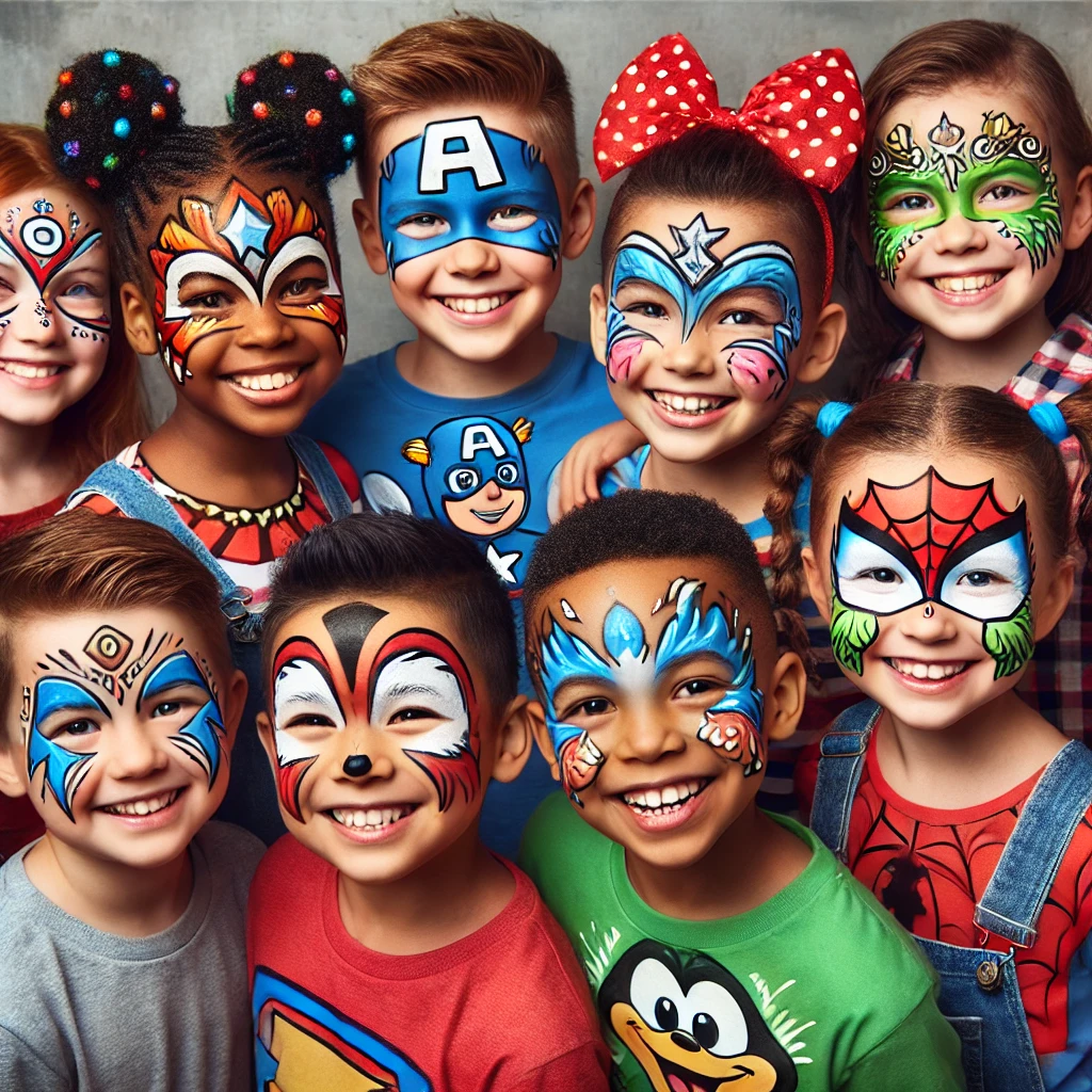 superhero face paint